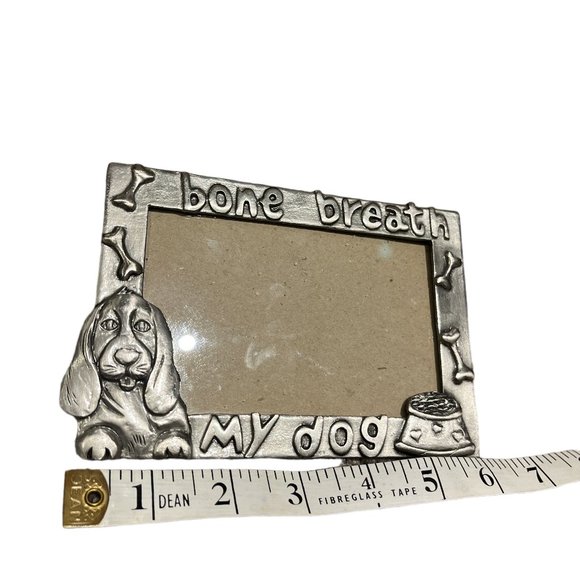 PET PICTURE FRAME Bone Breath My Dog 4" x 6" Metal - Picture 5 of 7